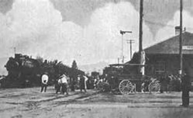 The First Railroad Station Opens