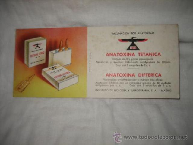 Las anatoxinas: Difteria y Tetanos
