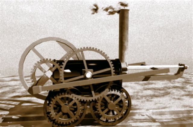First railway engine