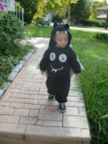 1st time trick-or-treating on Halloween