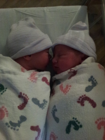 My twin cousins were born.