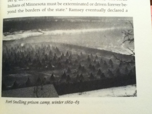 Start of the March to Fort Snelling