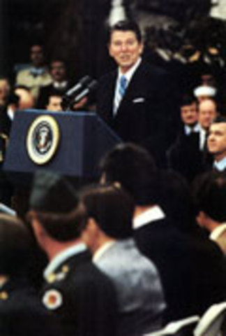 first inaugoration of Ronald Reagon