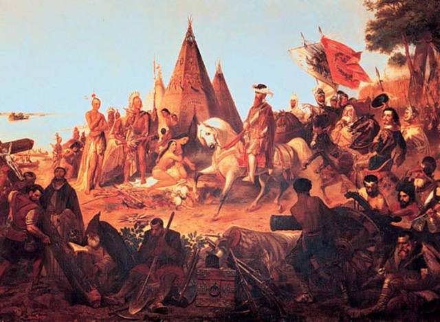 De Soto discovers Mississppi River