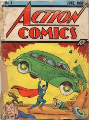 The First Appearance of Superman in Action Comics