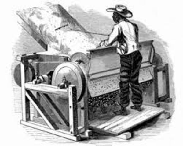 Eli Whitiney invented  the Cotton Gin which really made cotton profitable and the south really needed the slaves
