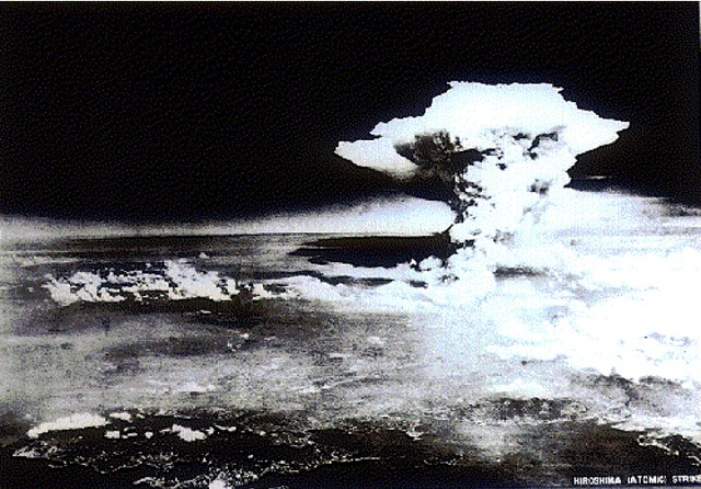 Dropping of atomic bomb on Horoshima Japan
