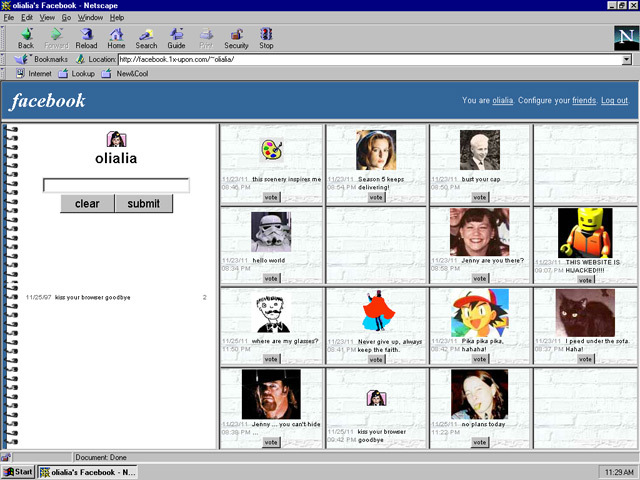 Facebook comes online