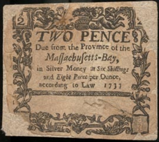 Colonial Scrip Issued in US