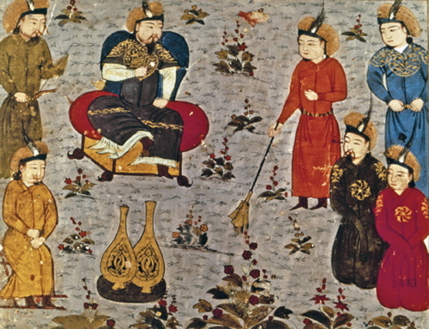 The Splitting of the Mongolian Empire