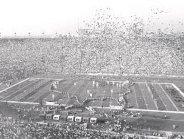 The First Super Bowl between the Green Bay Packers and the Kansas City Chiefs