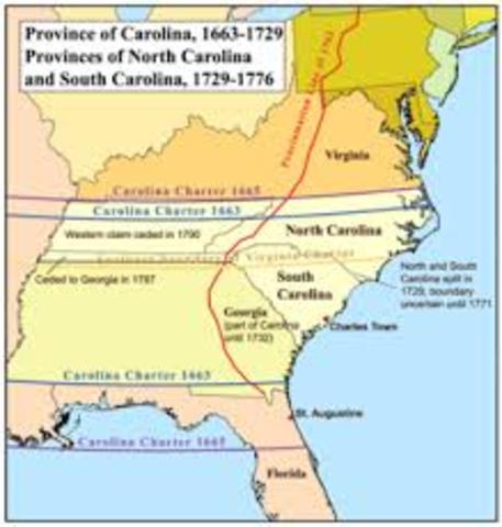 Carolina Colony Created