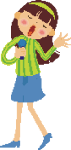 Entered talent show singing