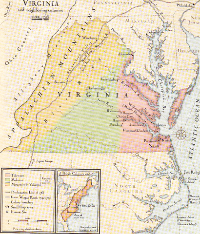 Virginia becomes a colony