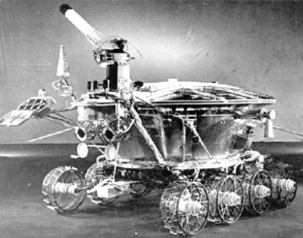 The first remote rover lands on the moon