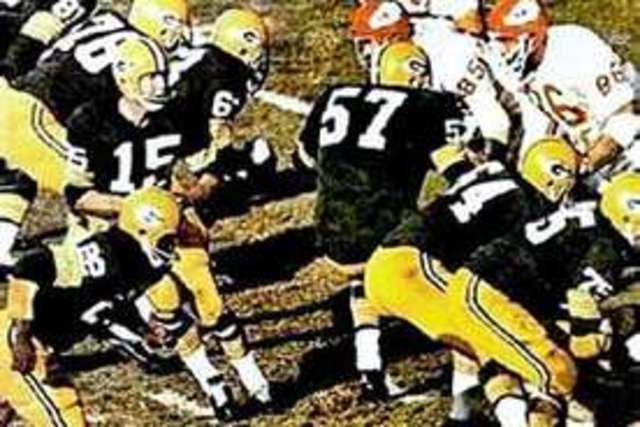 The First Super Bowl between the Green Bay Packers and the Kansas City Chiefs