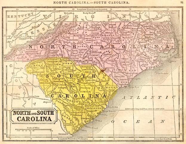 The Carolinas Seperate