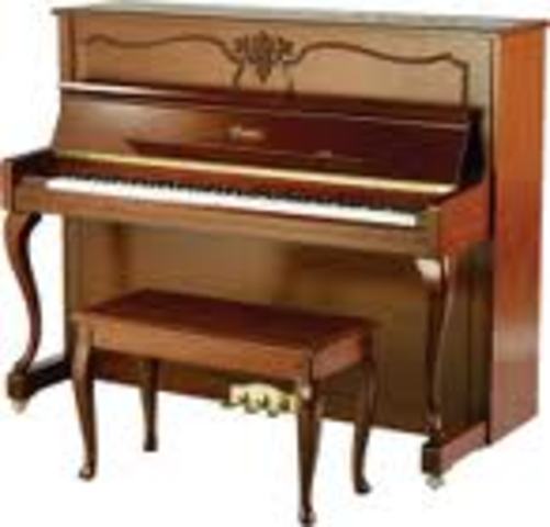 Improved upright piano