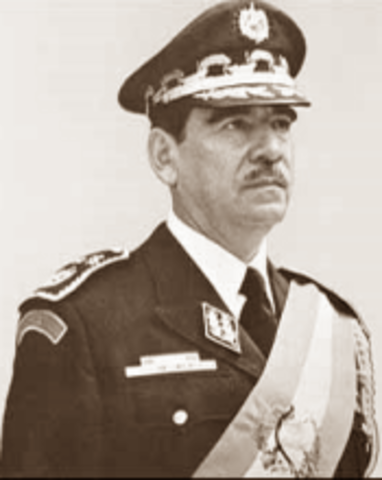 Toma del Gobierno por el General Fernando Lucas Garcia