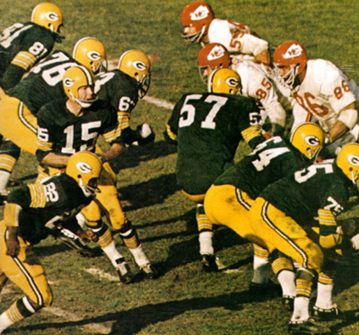 The First Super Bowl between the Green Bay Packers and the Kansas City Chiefs