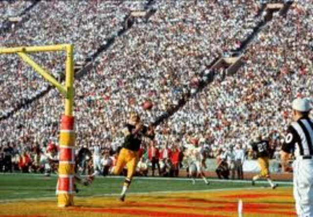 The first Super Bowl between the Green Bay Packers and the Kansas City Chiefs