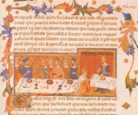 Jaume I acaba el Llibre dels feits