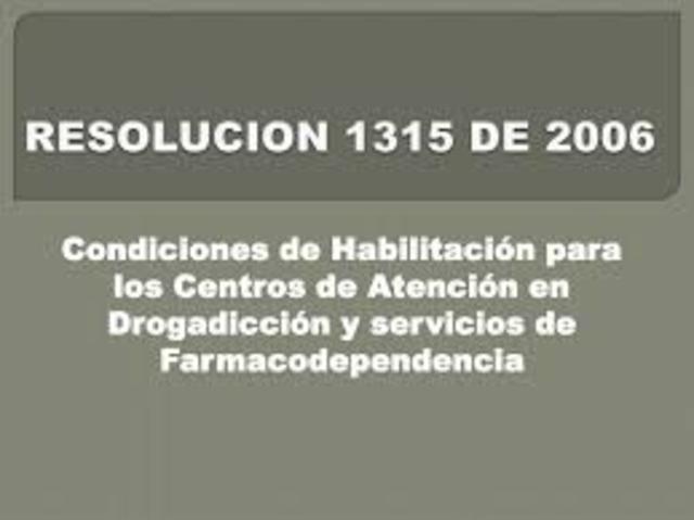 Resolución 1315 de 2006