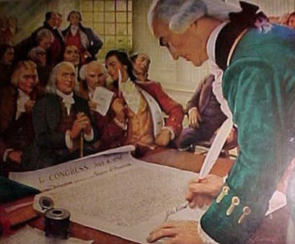 Declaration of Independance Signed
