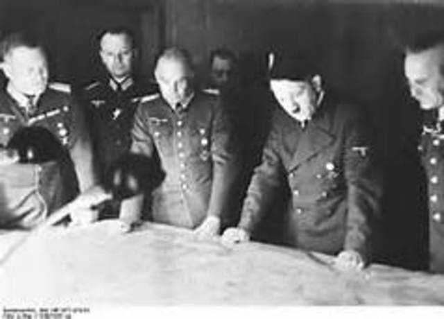 Hitler indefinitely postpones mainland invasion of Britain.