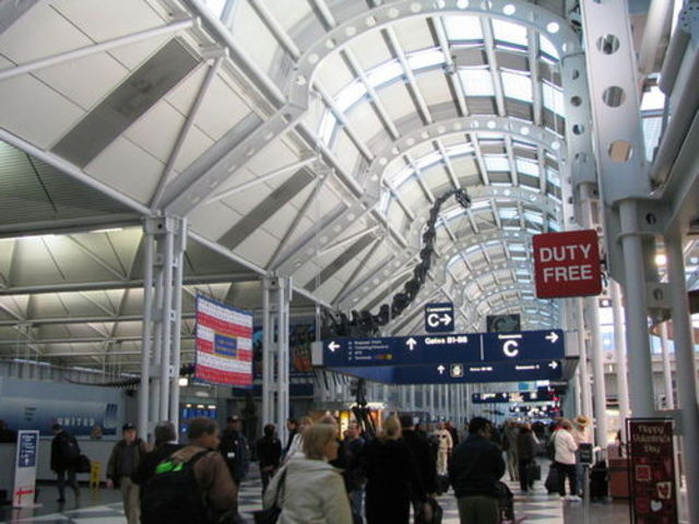 Arrive at Chicago O'Hare International Airport