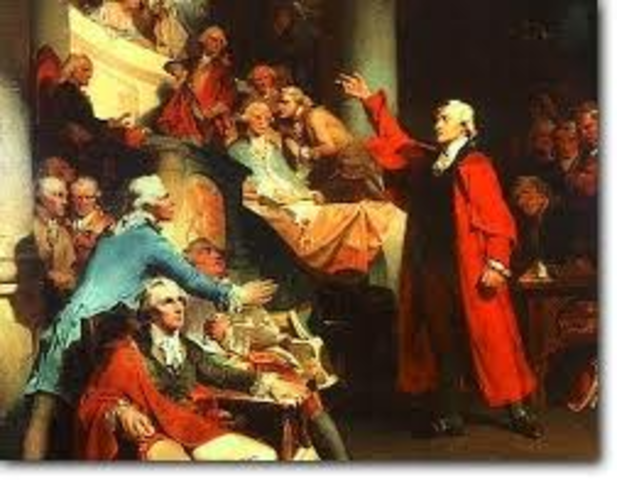 Patrick Henry's "If this be treason, make the most of it!" speech