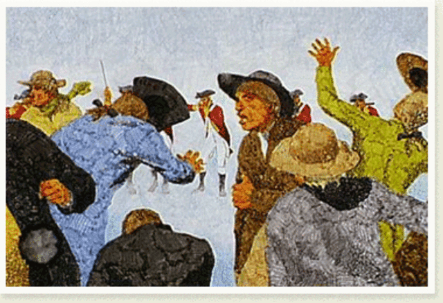 British troops occupy Boston