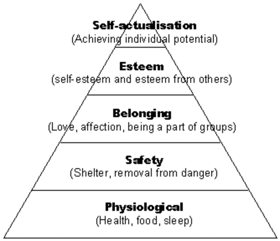 Maslow's Hierachy of Needs