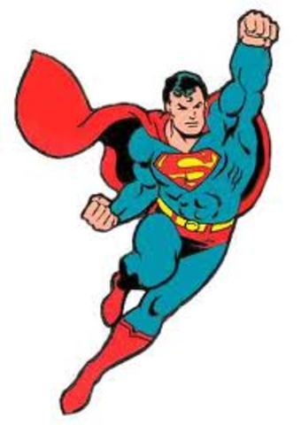 1st appearance of Superman in comics