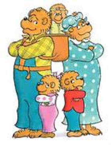 Baby sitter read Berenstain Bears to me. Picture from bing.com