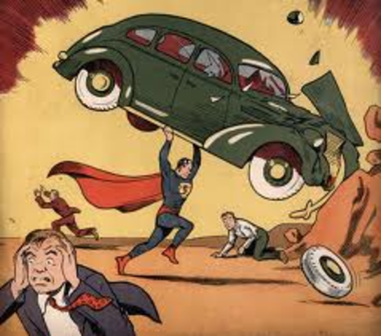 The first appearence of Superman