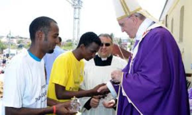 Pope Francis visits Lampedusa