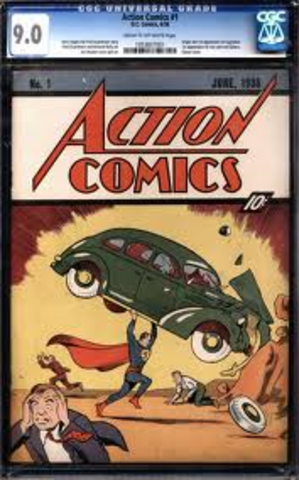 The First Appearance of Superman in Action Comics