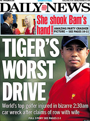 Tiger Crashes his SUV