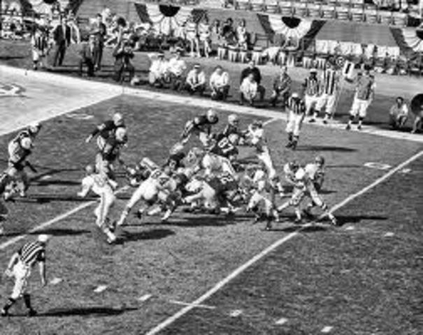 The First Super Bowl between the Green Bay Packers and the Kansas City Chiefs