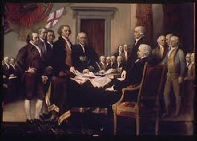 Signing the Declaration of Independence