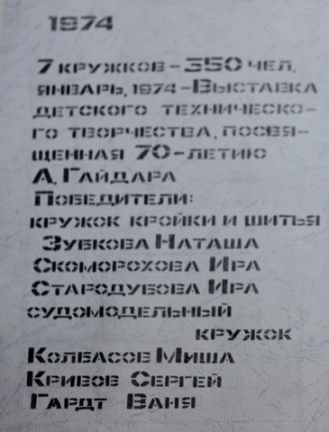 Наличие кружков и побед