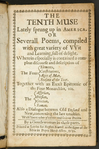 Anne Bradstreet's first book