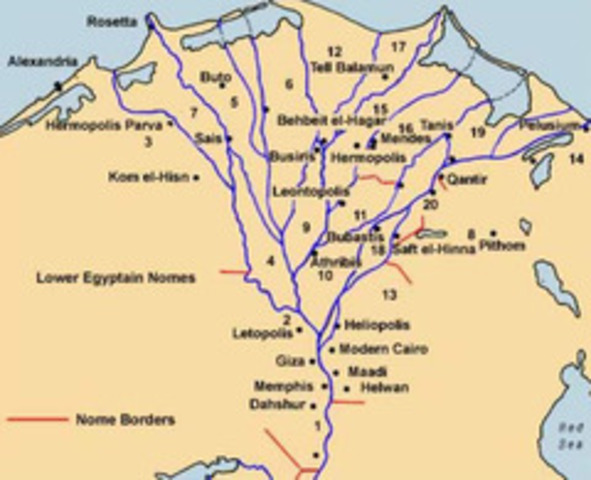 Egypt was divided into 42 provinces.