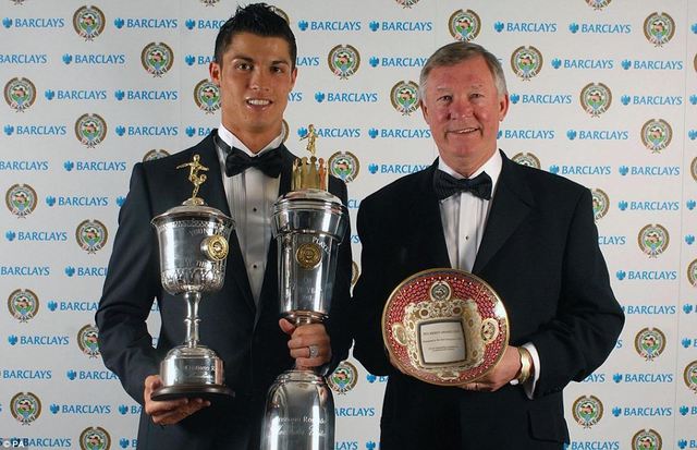 Cristiano Ronaldo wins player of the year and young player of the year.