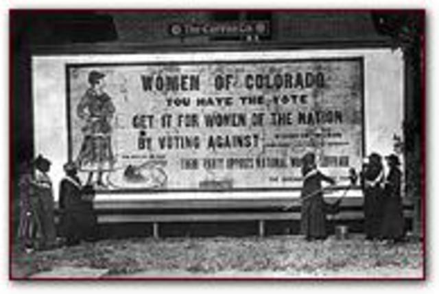 Colorado gives women the right to vote