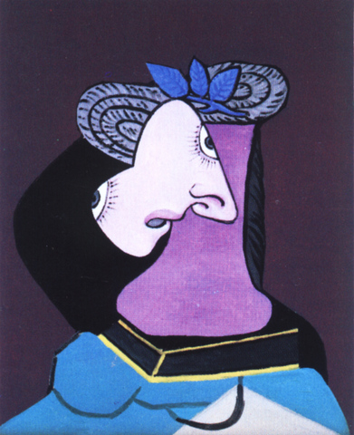 Pablo Picasso - Le chapeau de paille au feuillage bleu