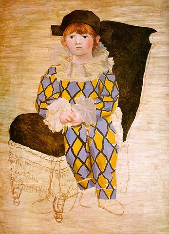 Pablo Picasso - Paul en arlequin