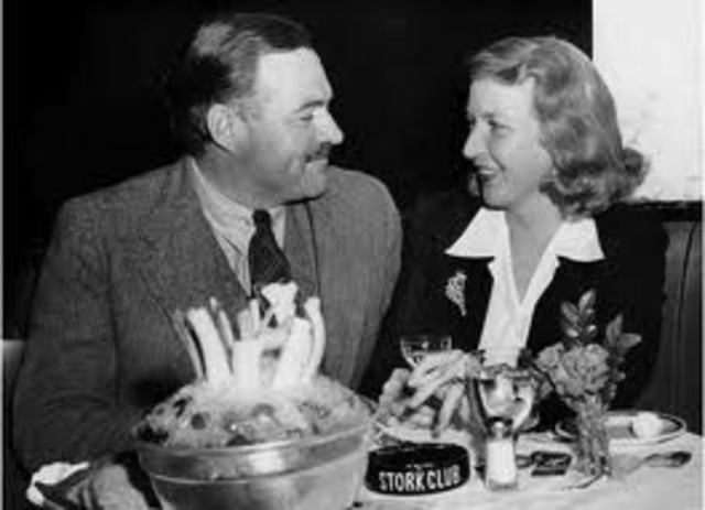 Hemingway and Martha Gellhorn get married