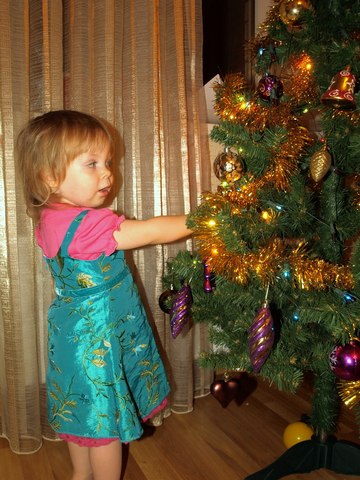 Christine prefers traditional New Year tree!